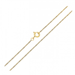 ŁAŃCUSZEK POZŁACANY 45 CM 1,1 MM OGON WĘŻA SKRĘCANY XUPING 89707