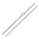 ŁAŃCUSZEK PLATYNOWANY 60 CM 2,2 MM OGON WĘŻA PŁASKI XUPING 89712