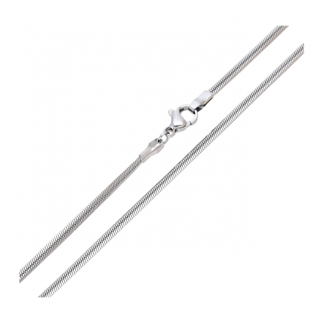 ŁAŃCUSZEK PLATYNOWANY 45 CM 2,2 MM OGON WĘŻA PŁASKI XUPING 89714