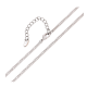 ŁAŃCUSZEK PLATYNOWANY 42+5 CM 2,4 MM PANCERKA XUPING 89715