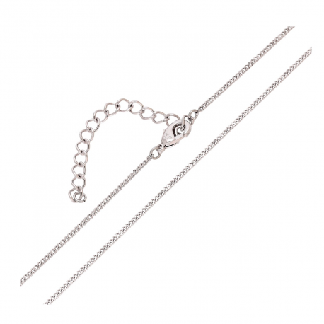 ŁAŃCUSZEK PLATYNOWANY 43+5 CM 1,4 MM PANCERKA XUPING 89716