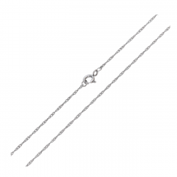 ŁAŃCUSZEK PLATYNOWANY 50 CM 1,2 MM SINGAPURKA XUPING 89719