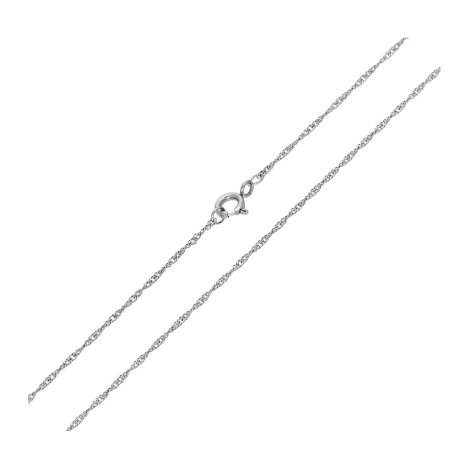 ŁAŃCUSZEK PLATYNOWANY 45 CM 1,2 MM SINGAPURKA XUPING 89720