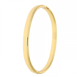 BRANSOLETKA POZŁACANA 57/5 MM ZŁOTY BANGLE OWAL XUPING 89807