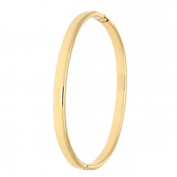 BRANSOLETKA POZŁACANA 60/5 MM ZŁOTY BANGLE OWAL XUPING 89808