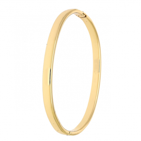 BRANSOLETKA POZŁACANA 60/5 MM ZŁOTY BANGLE OWAL XUPING 89808