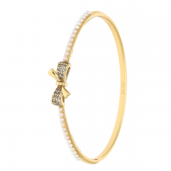 BRANSOLETKA POZŁACANA 57/9 MM PERŁOWY BANGLE XUPING 89810
