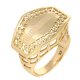 PIERŚCIONEK POZŁACANY 19 MM ZŁOTA ELEGANCJA XUPING 89887