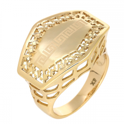 PIERŚCIONEK POZŁACANY 19 MM ZŁOTA ELEGANCJA XUPING 89887