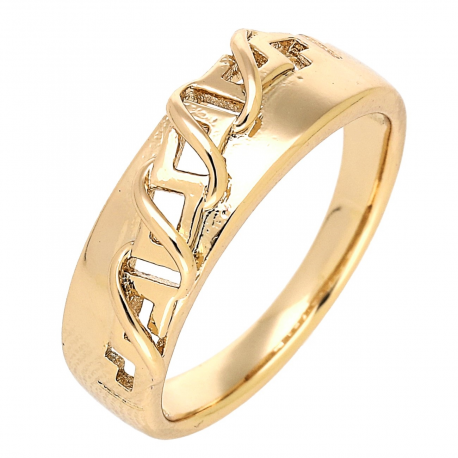 PIERŚCIONEK POZŁACANY 7 MM ZŁOTA ELEGANCJA XUPING 89889