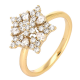 PIERŚCIONEK POZŁACANY 13 MM BRYLANTOWA ELEGANCJA XUPING 89903