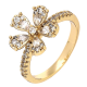 PIERŚCIONEK POZŁACANY 13 MM BRYLANTOWA ELEGANCJA XUPING 89904