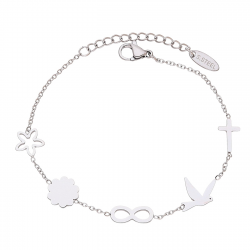 BRANSOLETKA 17+3 CM S. STEEL TTM XUPING 89959