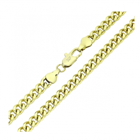14K ŁAŃCUSZEK POZŁACANY 50 CM 5,4 MM PANCERKA XUPING 90095