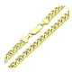 14K ŁAŃCUSZEK POZŁACANY 50 CM 7,2 MM PANCERKA DIAMENTOWANA XUPING 90096