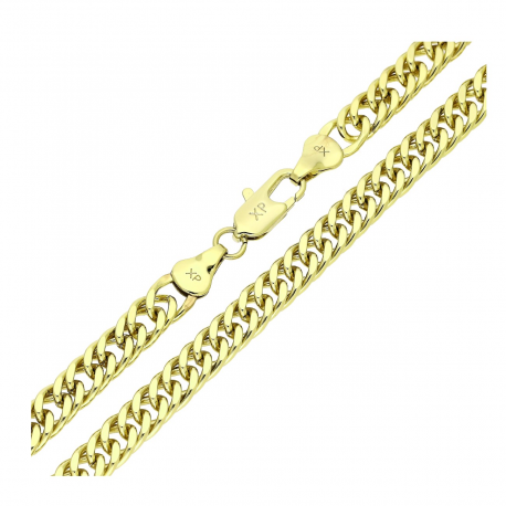 14K ŁAŃCUSZEK POZŁACANY 50 CM 6,2 MM PANCERKA DUO XUPING 90098