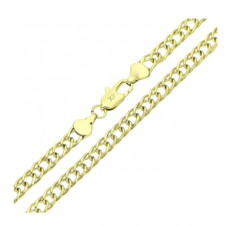 14K ŁAŃCUSZEK POZŁACANY 50 CM 5,5 MM PANCERKA DUO XUPING 90099
