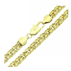 14K ŁAŃCUSZEK POZŁACANY 50 CM 7,4 MM GARIBALDI XUPING 90102