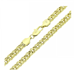 14K ŁAŃCUSZEK POZŁACANY 50 CM 6 MM GARIBALDI XUPING 90103