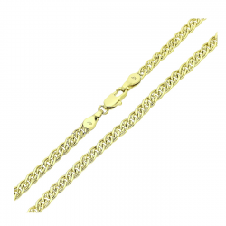 14K ŁAŃCUSZEK POZŁACANY 50 CM 3,8 MM NONNA XUPING 90105