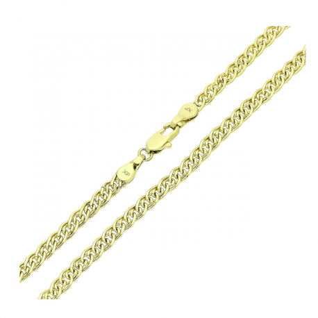 14K ŁAŃCUSZEK POZŁACANY 50 CM 3,8 MM NONNA XUPING 90105