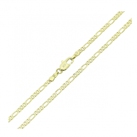 14K ŁAŃCUSZEK POZŁACANY 60 CM 2,5 MM FIGARO XUPING 90106