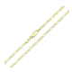 14K ŁAŃCUSZEK POZŁACANY 50 CM 2,5 MM FIGARO XUPING 90107