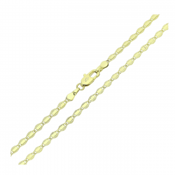 14K ŁAŃCUSZEK POZŁACANY 55 CM 2,9 MM OZDOBNY XUPING 90113