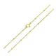 14K ŁAŃCUSZEK POZŁACANY 45 CM 2 MM ANKIER TULEJKI XUPING 90117