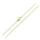 14K ŁAŃCUSZEK POZŁACANY 45 CM 1,5 MM ANKIER XUPING 90118