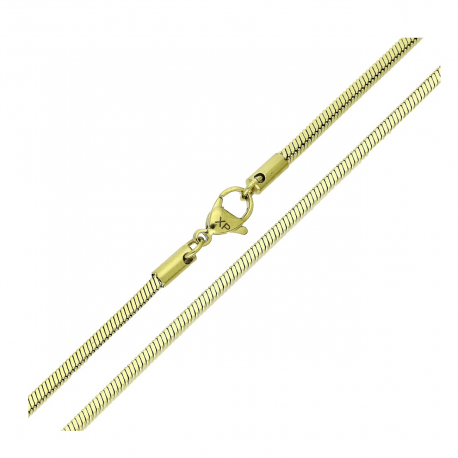 14K ŁAŃCUSZEK POZŁACANY 50 CM 2,1 MM OGON WĘŻA XUPING 90121