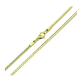 14K ŁAŃCUSZEK POZŁACANY 50 CM 2,1 MM OGON WĘŻA XUPING 90122