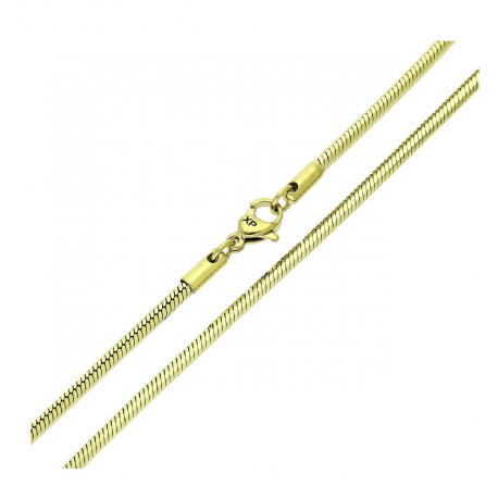 14K ŁAŃCUSZEK POZŁACANY 50 CM 2,1 MM OGON WĘŻA XUPING 90122