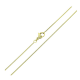 14K ŁAŃCUSZEK POZŁACANY 45 CM 0,9 MM OGON WĘŻA XUPING 90123