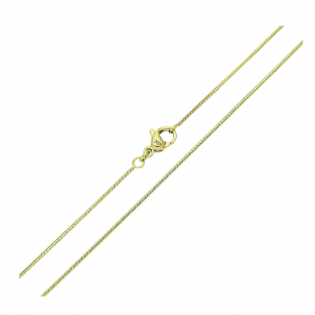 14K ŁAŃCUSZEK POZŁACANY 45 CM 0,9 MM OGON WĘŻA XUPING 90123