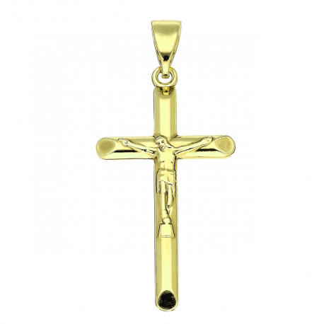 14K ZAWIESZKA POZŁACANA 43/19 MM KRZYŻYK XUPING 90144