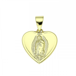 14K ZAWIESZKA POZŁACANA 31/18 MM MEDALIK XUPING 90151