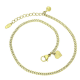 14K BRANSOLETKA POZŁACANA NA KOSTKĘ NOGI 23+3 CM 2,5 MM XUPING 90159