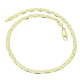 14K BRANSOLETKA POZŁACANA NA KOSTKĘ NOGI 25 CM 3,2 MM XUPING 90160