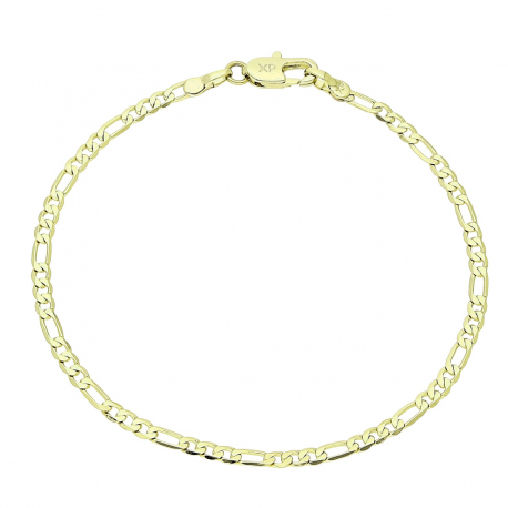14K BRANSOLETKA POZŁACANA 17 CM 2,4 MM FIGARO XUPING 90161