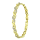 14K BRANSOLETKA POZŁACANA 19-17 CM 7 MM ELEGANCE XUPING 90169