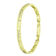 14K BRANSOLETKA POZŁACANA 19-17 CM 5 MM GRECKA Z BRYLANCIKAMI XUPING 90172