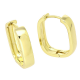 14k KOLCZYKI POZŁACANE 18/4 MM ZŁOTE ELEGATKI XUPING 90197