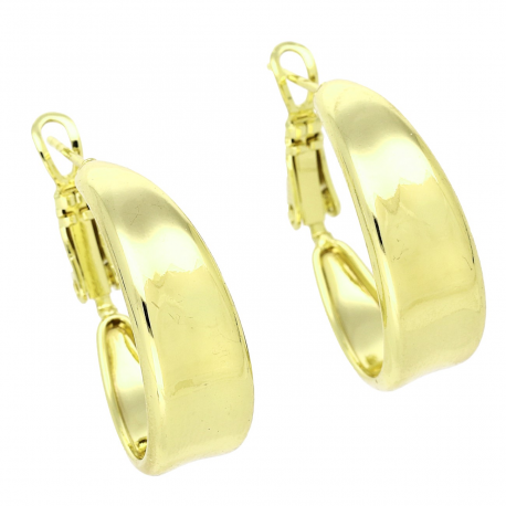 14k KOLCZYKI POZŁACANE 24/9 MM ZŁOTE TRADYCYJNE XUPING 90202