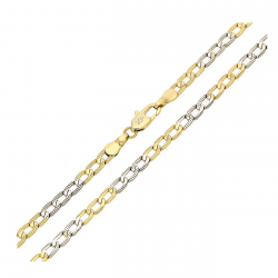 ŁAŃCUSZEK ZŁOCONY 50 CM 3,4 MM PANCERKA XUPING 90292