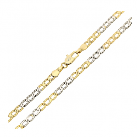ŁAŃCUSZEK ZŁOCONY 50 CM 3,4 MM PANCERKA XUPING 90292