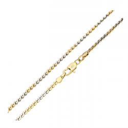 ŁAŃCUSZEK ZŁOCONY 45 CM 2,2 MM OZDOBNY XUPING 90294