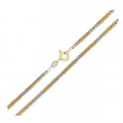 ŁAŃCUSZEK ZŁOCONY 50 CM 2,5 MM PANCERKA DUO XUPING 90295