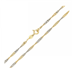 ŁAŃCUSZEK ZŁOCONY 45 CM 2,1 MM SINGAPURKA XUPING 90297