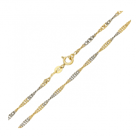 ŁAŃCUSZEK ZŁOCONY 45 CM 2,1 MM SINGAPURKA XUPING 90297